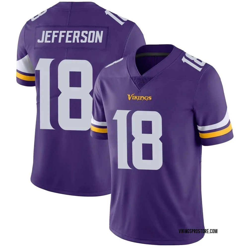 Adult Limited Justin Jefferson Minnesota Vikings Purple Team Color Vapor Untouchable Jersey